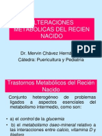 Tema 13. Alteraciones Metabolicas Del Recien Nacido - Dr. Mervin Chavez