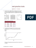 Self-Assessment Practice Tests: Test 1 - Material From Chapters 2-4