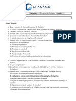 Estudo Dirigido - Processo Do Trabalho