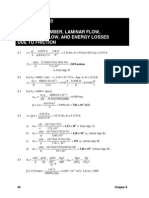 Chapter Eight Reynolds Number, Laminar Flow, Turbulent Flow, and Energy Losses Due To Friction