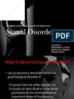 Paraphilias, Gender Identity, and Sexual Dysfunctions