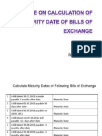 Calculation of Maturity Date