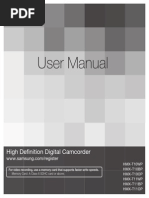 User Manual: High Defi Nition Digital Camcorder