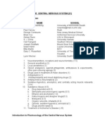 Drugs Acting On The Central Nervous System (21) Subcommittee: Name