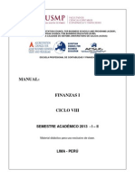 Manual Finanzas I - 2013 - I - II