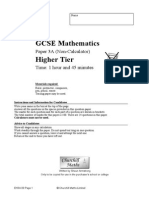 MrJacksonMaths Higher Non Calc Paper 1