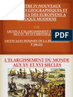 L'elargissement Du Monde Aux XV Et Xvi Siecle