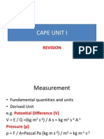 Cape Unit I Revision