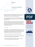 Improving Metropolitan Mobility