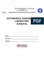 Automobile Lab Manual