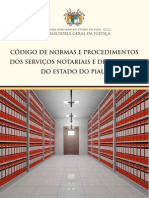 Codigo de Normas Servicos Notariais E Registro PIAUI PROVIMENTO 17 v8