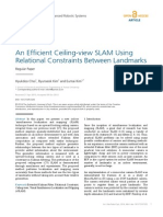 An Efficient Ceiling View SLAM Using Relational Constraints Between Landmarks