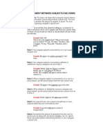 Agreement Between Subjects and Verbs-English Grammar