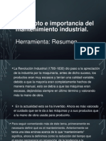 Concepto e Importancia Del Mantenimiento Industrial