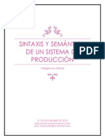 Sintaxis y Semántica de Un Sistema de Producción