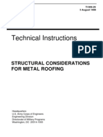 Technical Instructions: Structural Considerations For Metal Roofing