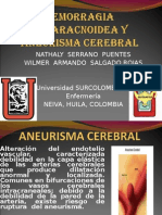 Hemorragia Subaracnoidea y Aneurisma Cerebral