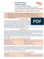 Drug Interactions I: How They Occur: National Medicines Information Centre