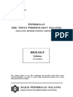 964 Biology STPM Syllabus