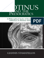 Giannis Stamatellos Plotinus and The Presocratic Philosophy