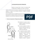 Técnicas de Autocontrol Emocional Respiración