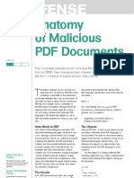 Anatomy of Malicious PDF Documents