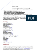 Planning LEARNING OUTCOMES After Completing This Chapter, You Will