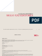 Catalogo Historico de Siglo XXI Editores