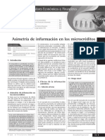 Asimetría de La Información en Microcréditos PDF