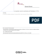 Le Cheminement Des Vaudois Vers Le Schisme Et L'hérésie, 1174-1218 (G. Gonnet)