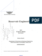 Reservoir Engineering I Course Notes - Shariff University PDF