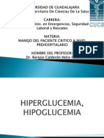 Hiper y Hipo Glucemias