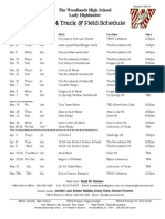 Girls Track Schedule 2014