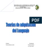 Teorías de Adquisición Del Lenguaje