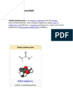 Methyl Methacrylate Is An