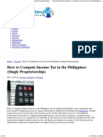 How To Compute Income Tax