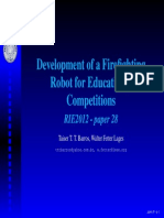 Development of A Firefighting Robot For Educational Competitions