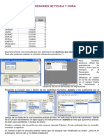 Expresiones de Fecha y Hora