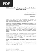 Bibliografia Imigracao Colonizacao Alema Rs