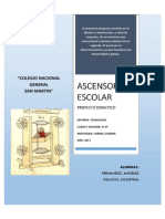 Informe Ascensor Escolar