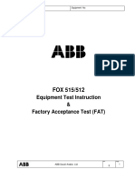 FOX515-FAT Test Procedures E (0) - CONTOH PDF