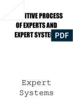 Cognitive Process of Experts and Expert Systems