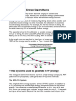 Learning Issue - Energy Expenditure