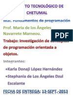 Investigación de Conceptos de Programación Orientada A Objetos.