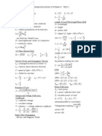 Communication Systems II Formula Sheet