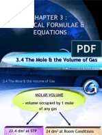 Relationship Between No. of Moles of Gas With Volume