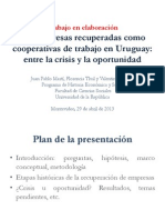 Las Empresas Recuperadas Como Cooperativas de Trabajo Entre La Crisis y La Oportunidad