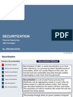 Securitization: Financial Engineering UBS Chandigarh