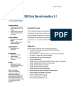 Informatica B2B Data Transformation 9.1 DS