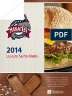 2014 Ovations Suite Menu